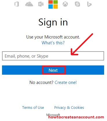 sign on to hotmail account